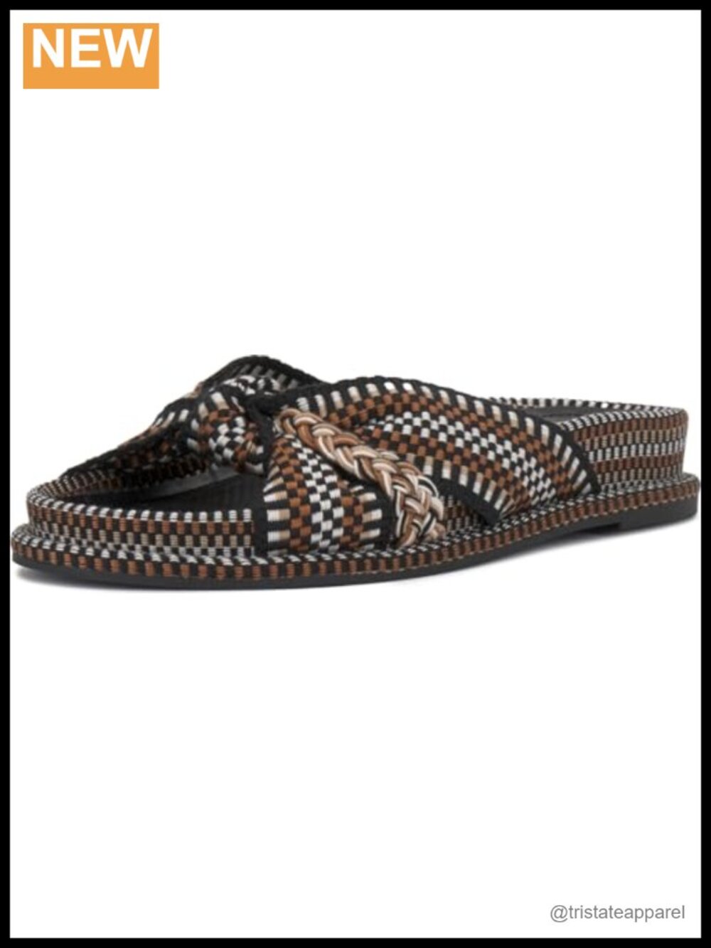 Vince Camuto Gryfynn Knotted Woven Slide Sandals